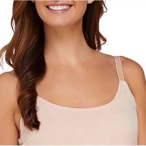 SUSAN GRAVER SCOOP NECK CAMISOLE, 2X, BLUSH